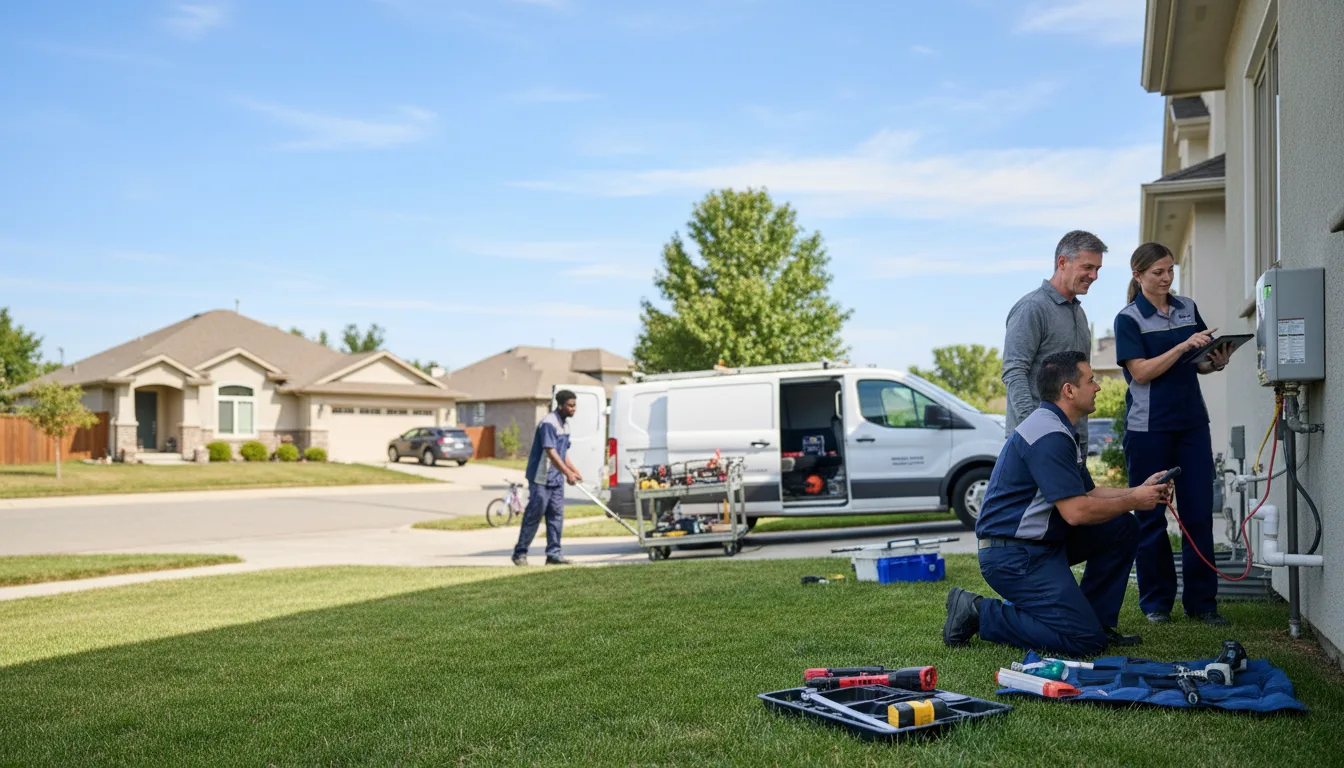 Tankless water heater service in Perkins, OK